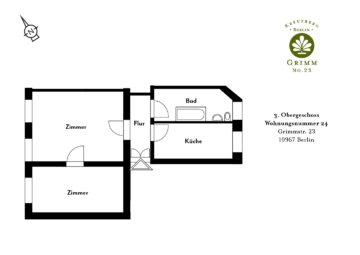 Kleine, feine Wohnung in bester Lage, 10967 Berlin, Etagenwohnung